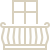 Accès direct à la terrasse de la maison